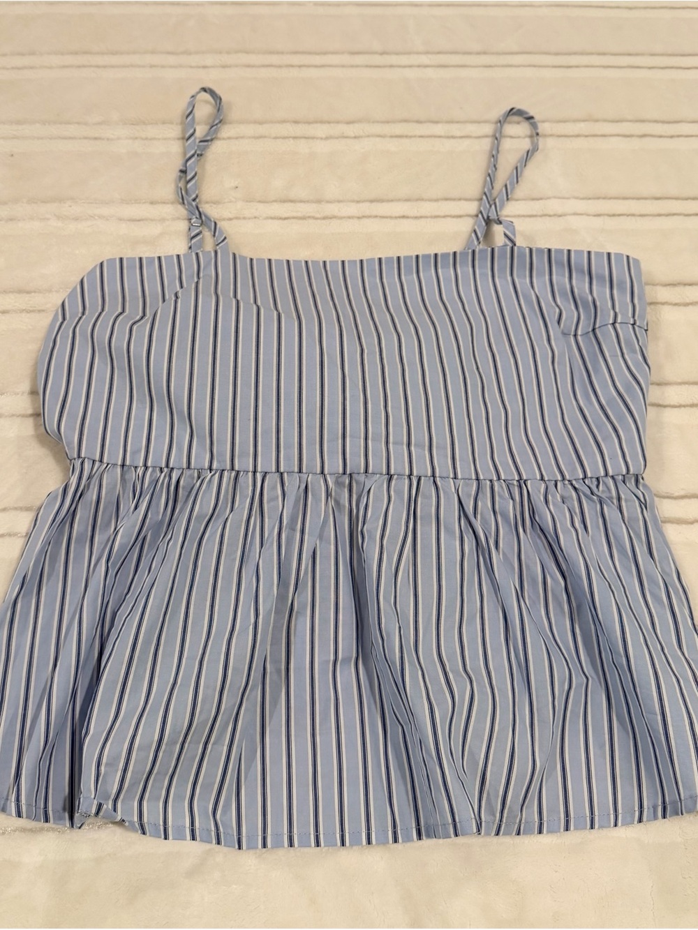 Vigoss Light Blue & White Striped Camisole